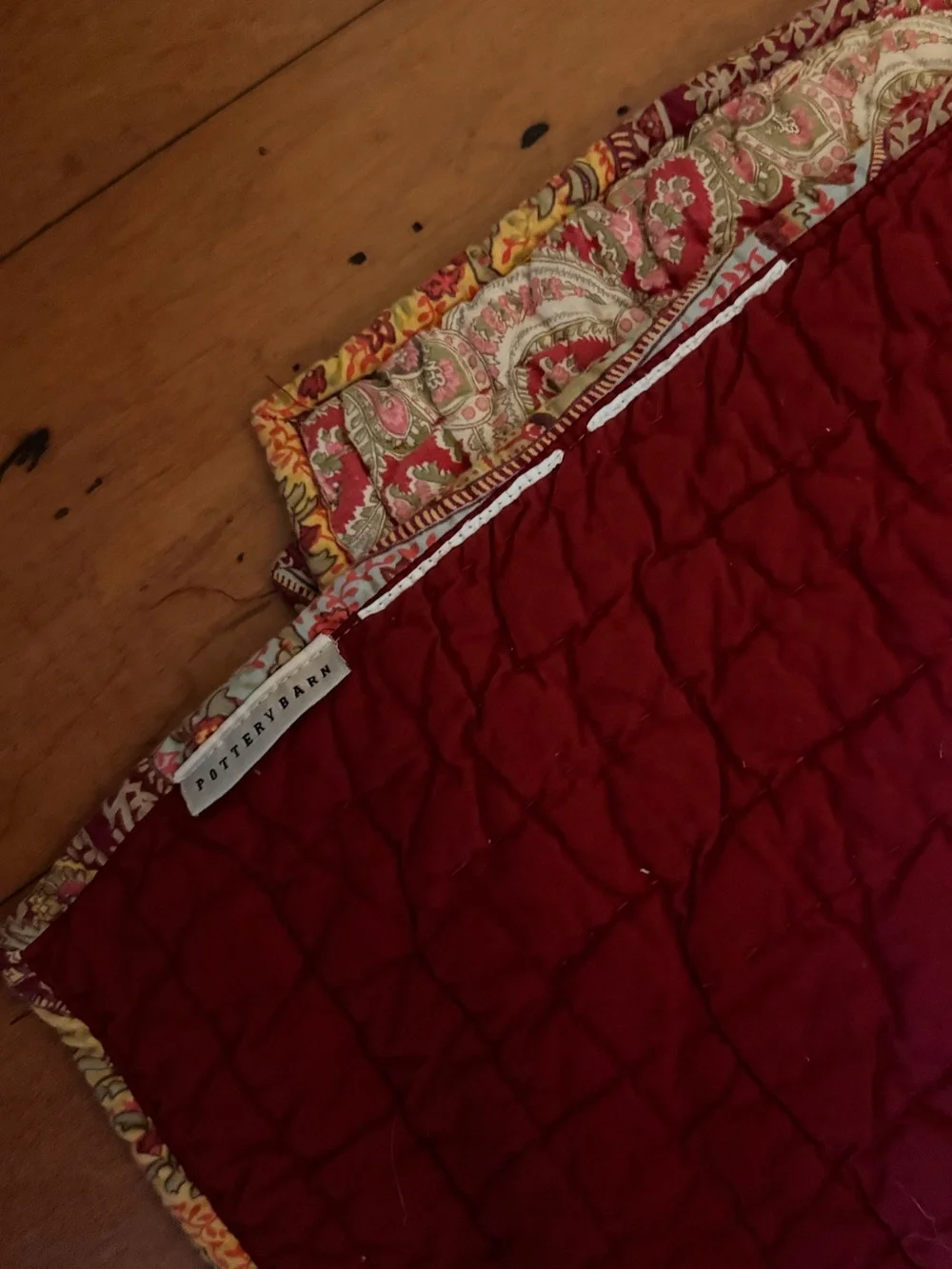 Pottery barn full size quilt and shams, EUC